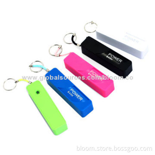 Best Promotional Gift Emergency USB Mobile Phone Chargers with LED Light, 2,600mAh CapacityNew